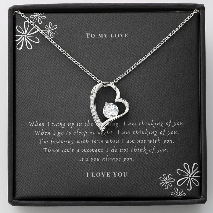 To My Love/Girlfriend/Fiancé/Soulmate/Wife Forever Love Necklace - Thegiftio UK