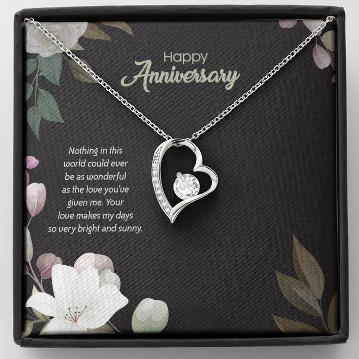 (Anniversary Edition) Wonderful Love You've Given - Forever Love Necklace - Thegiftio