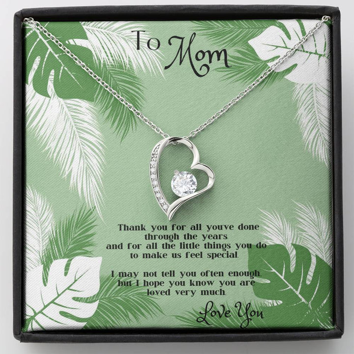 Love You - Forever Love Necklace, For Mom - Thegiftio UK