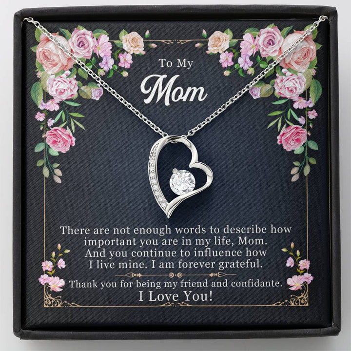 Forever Love Necklace, Necklace For Mothers Day, Gift For Mothers Day From Daughter, Daughter Mom - Thegiftio UK