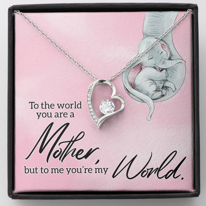 To My Mother - Forever Love Necklace - Necklace Gift For Mom - Best Mother's Day Gift With Message Card - Thegiftio UK