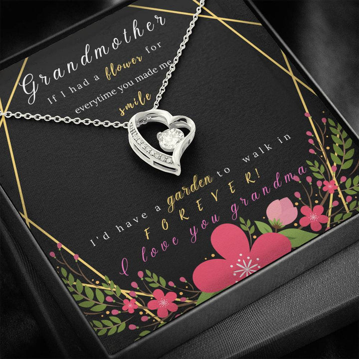 Garden Of Love- To My Grandma- Forever Love Necklace - Thegiftio