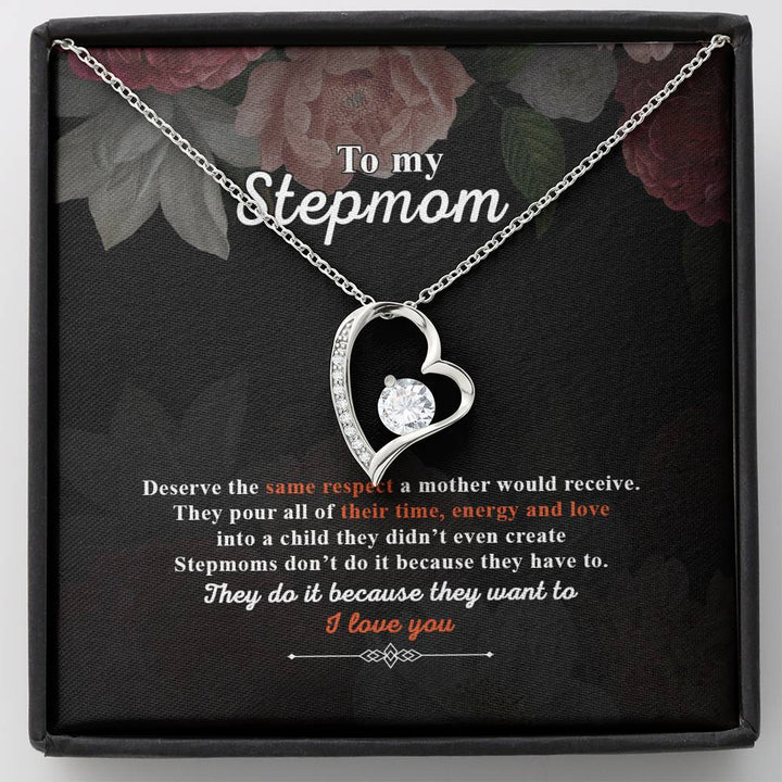 Step Mother's Gift - I Love You - Forever Love Necklace - Thegiftio