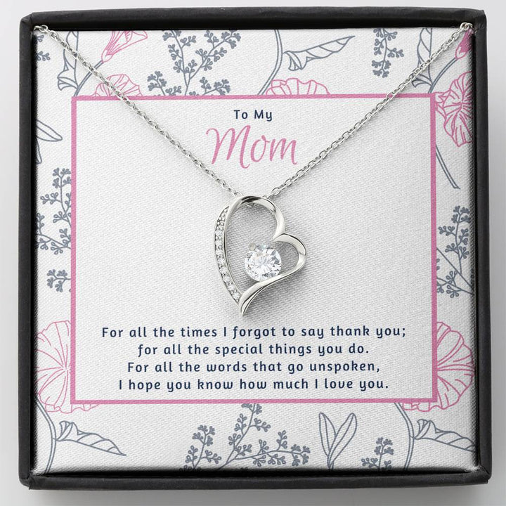 To My Mom How Much I Love You Forever Love Necklace - Thegiftio UK