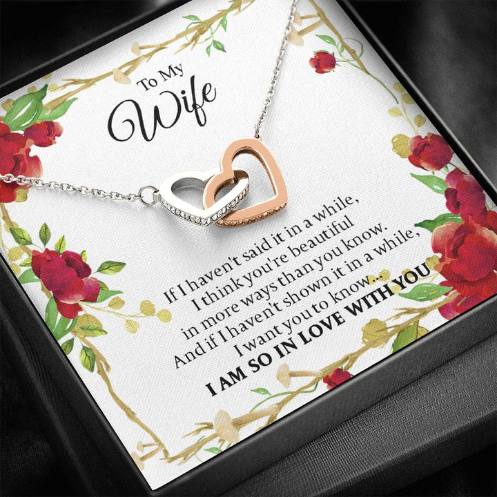 To My Wife - I Am So In Love With You - Forever Love Necklace - Thegiftio UK