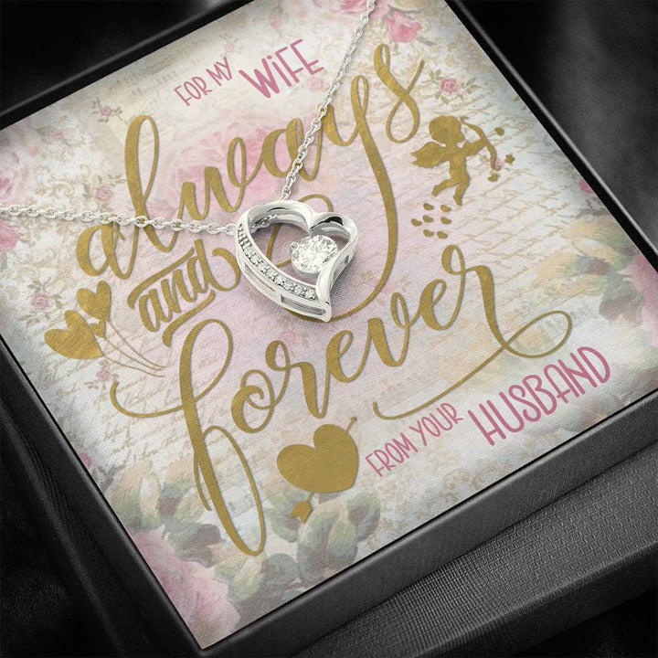 Always And Forever, Forever Love Necklace, To My Wife - Thegiftio UK