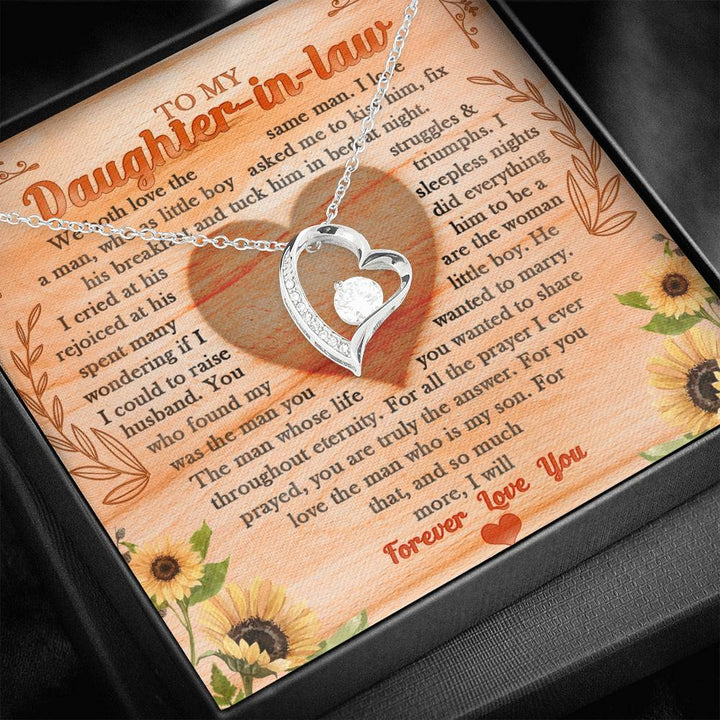 To My Daughter-In-Law - So Much More I'll Forever Love You Forever Love Necklace - Thegiftio UK