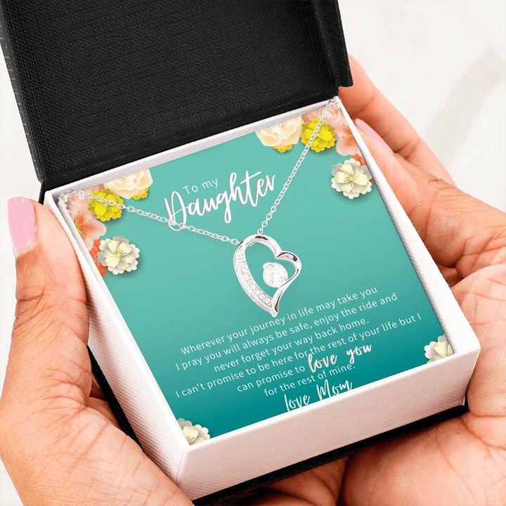 To My Daughter - Forever Love Necklace With Message Card - Love Mom - Thegiftio UK