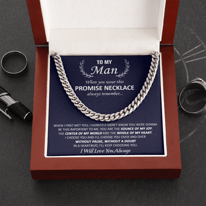 Gift For Your Man - My Joy - Cuban Link Valentine's Day, Birthday Gift, Anniversary Gift, Gift For Boyfriend, Gift For Husband. - Thegiftio UK