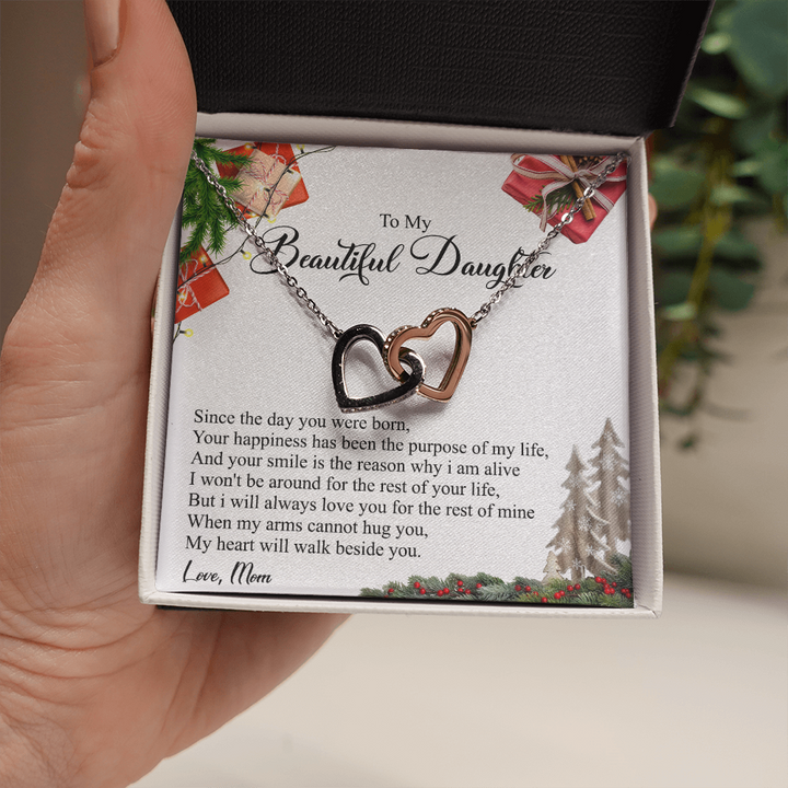 Your Happiness Has Been The Purpose Of My Life - Interlocking Heart Necklace - Thegiftio UK