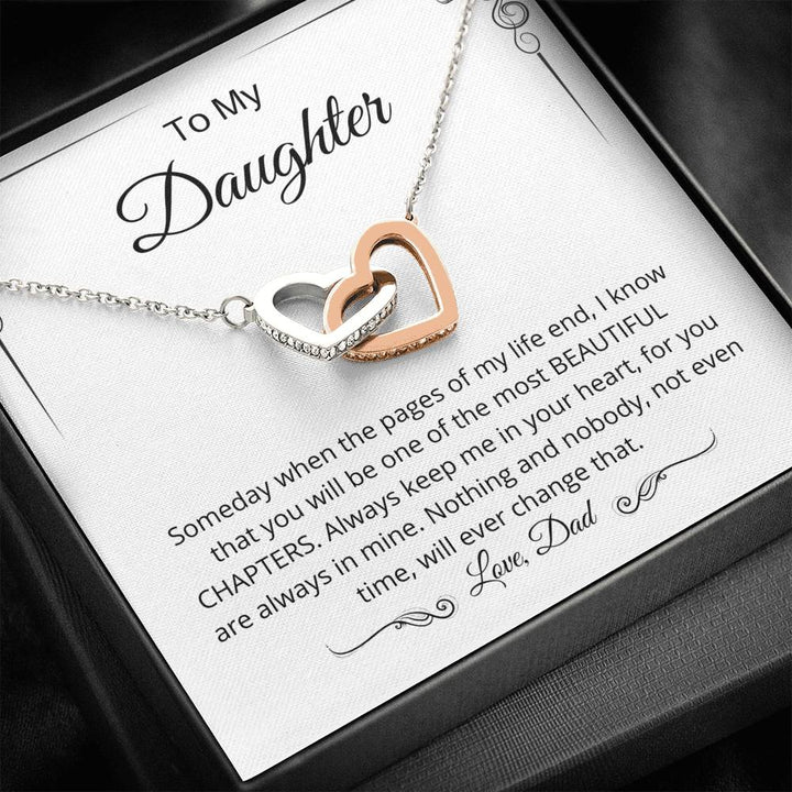 Beautiful Chapters - Interlocking Heart Necklace - Thegiftio UK