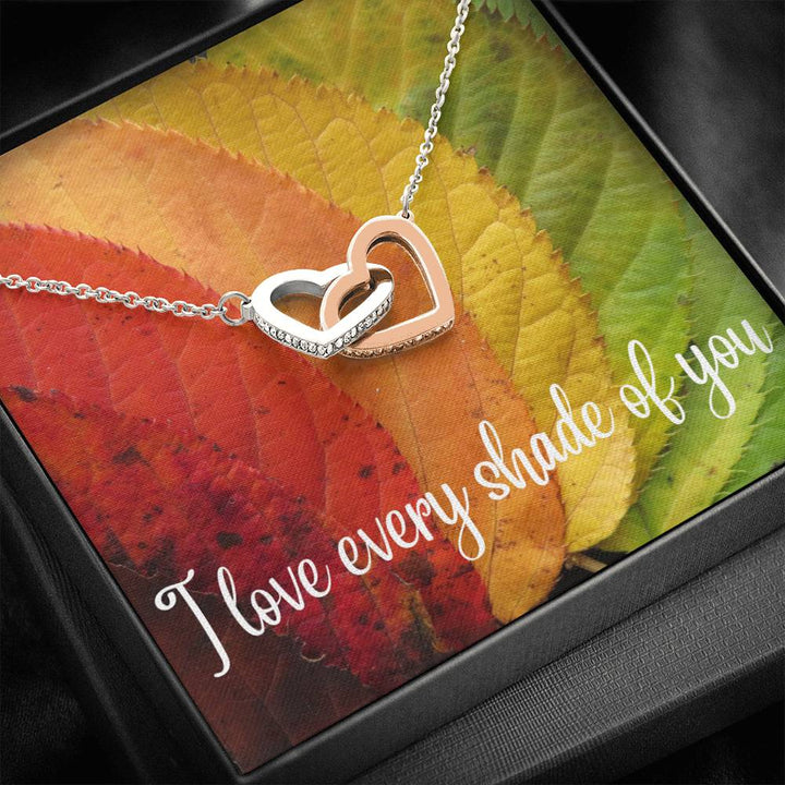 Every Shade Of You - Interlocking Heart Necklace - Thegiftio UK
