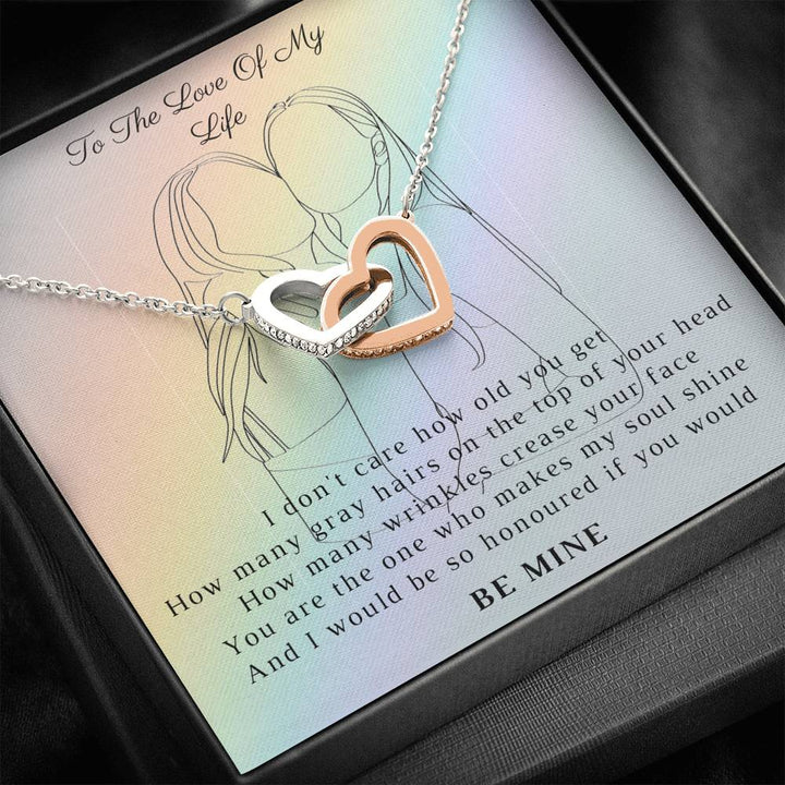 Love Of My Life Interlocking Heart Necklace - Thegiftio UK