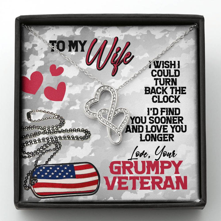 Wife Necklace - To My Wife Necklace - Husband To Wife Necklace -Your Last Everything.- Husband To Wife Gift-Interlocking Heart Necklace - Thegiftio UK