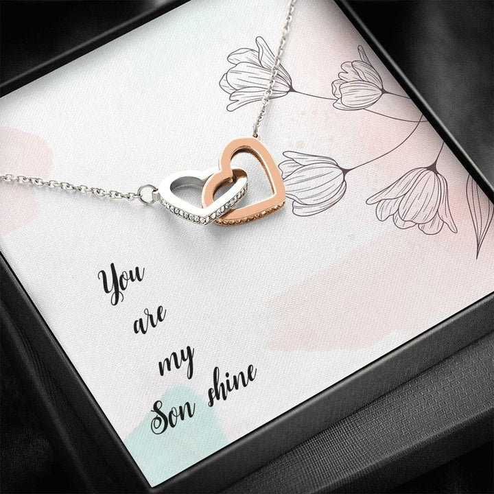 You Are My Son Shine - Interlocking Heart Necklace - Thegiftio UK