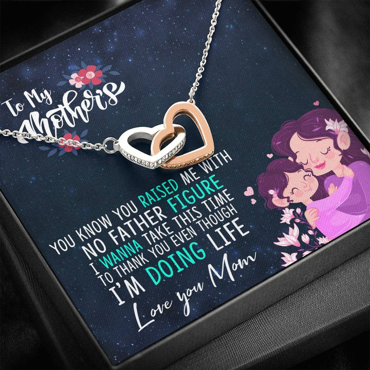 Luxury Box Interlocking Heart Necklace For Mom - Thegiftio UK