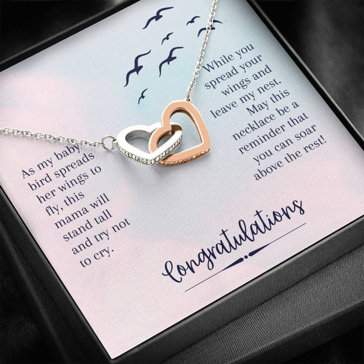 This Mama Will Stand Tall And Try Mot To Cry - Interlocking Heart Necklace - Thegiftio UK