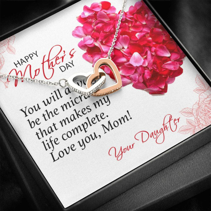 Gift For Mom - Make My Life Complete - The Interlocking Heart Necklace - Thegiftio UK