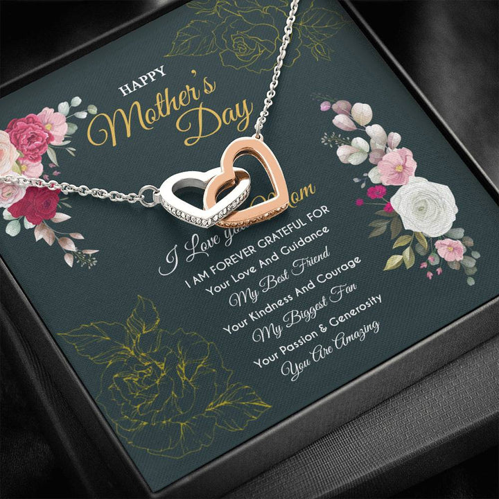 Gift For Mom - Forever Grateful - The Interlocking Heart Necklace - Thegiftio UK