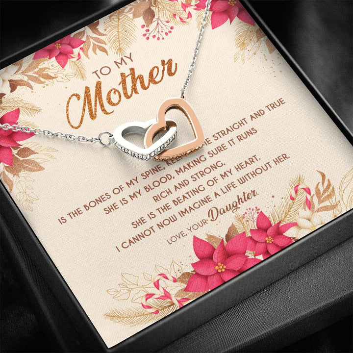 Gift For Mom - Beating Of My Heart - The Interlocking Heart Necklace - Thegiftio UK