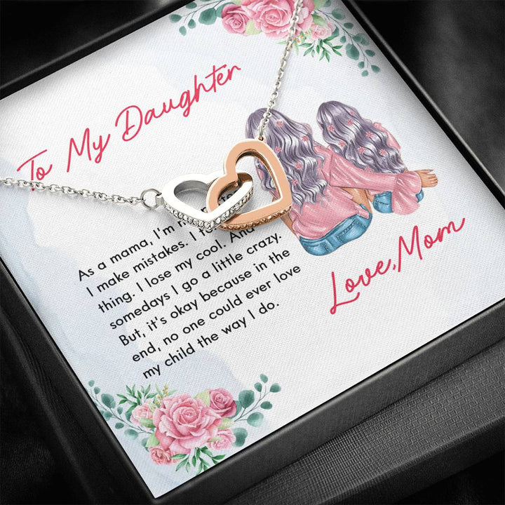 Daughter's Gift - No One Could Ever Love My Child The Way I Do - The Interlocking Heart Necklace - Thegiftio UK
