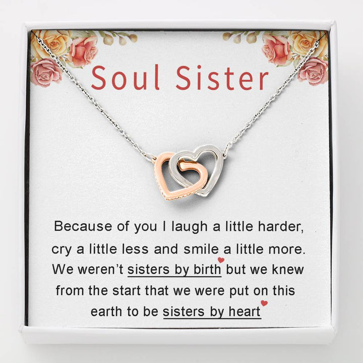Soul Sister ~ Interlocking Heart Necklace - Thegiftio UK