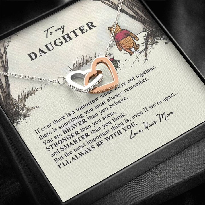 Interlocking Heart Necklace For Daughter - Thegiftio UK