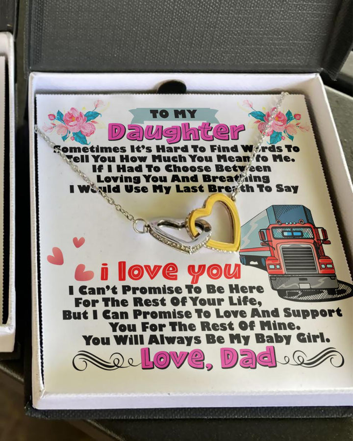 Trucker's Daughter - Interlocking Heart Necklace - Thegiftio UK