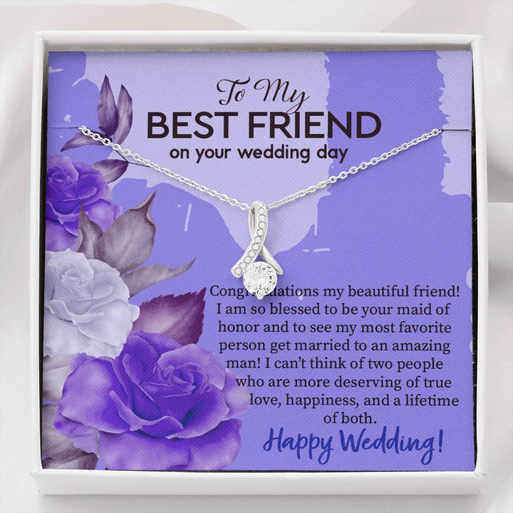 Wedding Gift - To My Best Friend Alluring Beauty Necklace | Seseable CA