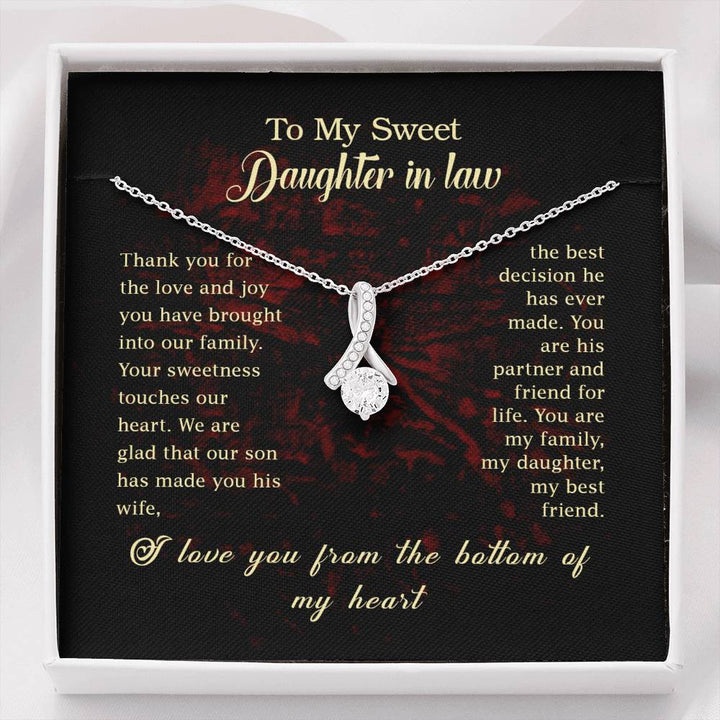 Daughter In Law Gift On Wedding Day, Bride Gift From Mother In Law, Daughter-In-Law Jewelry, Future Daughter In Law, Wedding Gift, Alluring Beauty Necklace, Great Gift For Anniversary, Birthday, Valentines Day, Christmas Or Any Occasion - Seseable