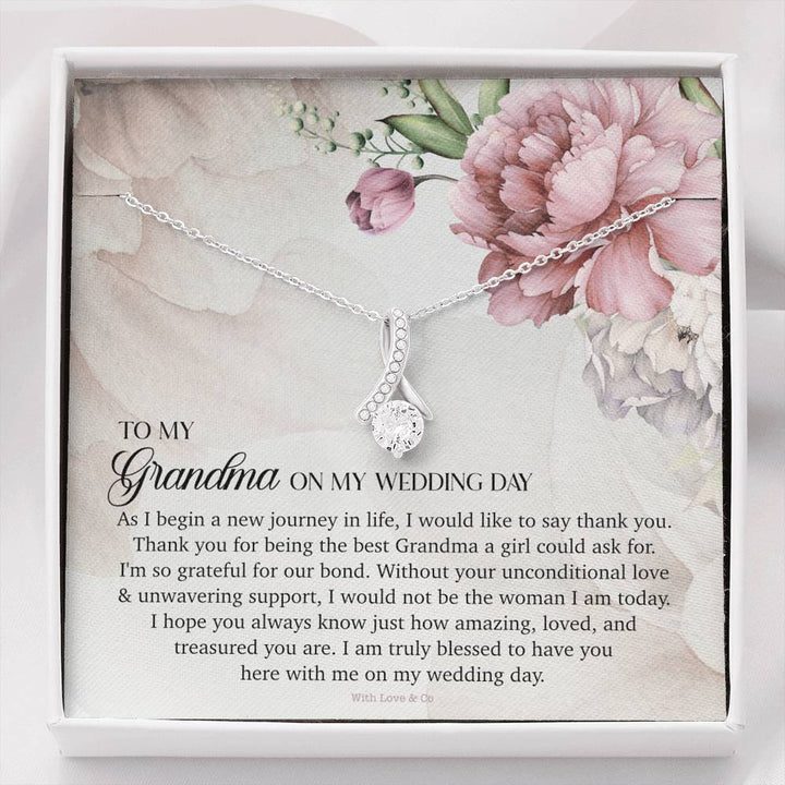 To My Grandma On My Wedding Day - Alluring Beauty Necklace | Seseable CA