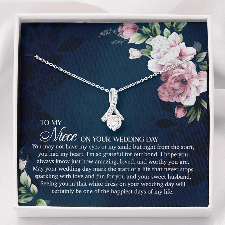 To My Niece On Your Wedding Day - Alluring Beauty Necklace | Seseable CA