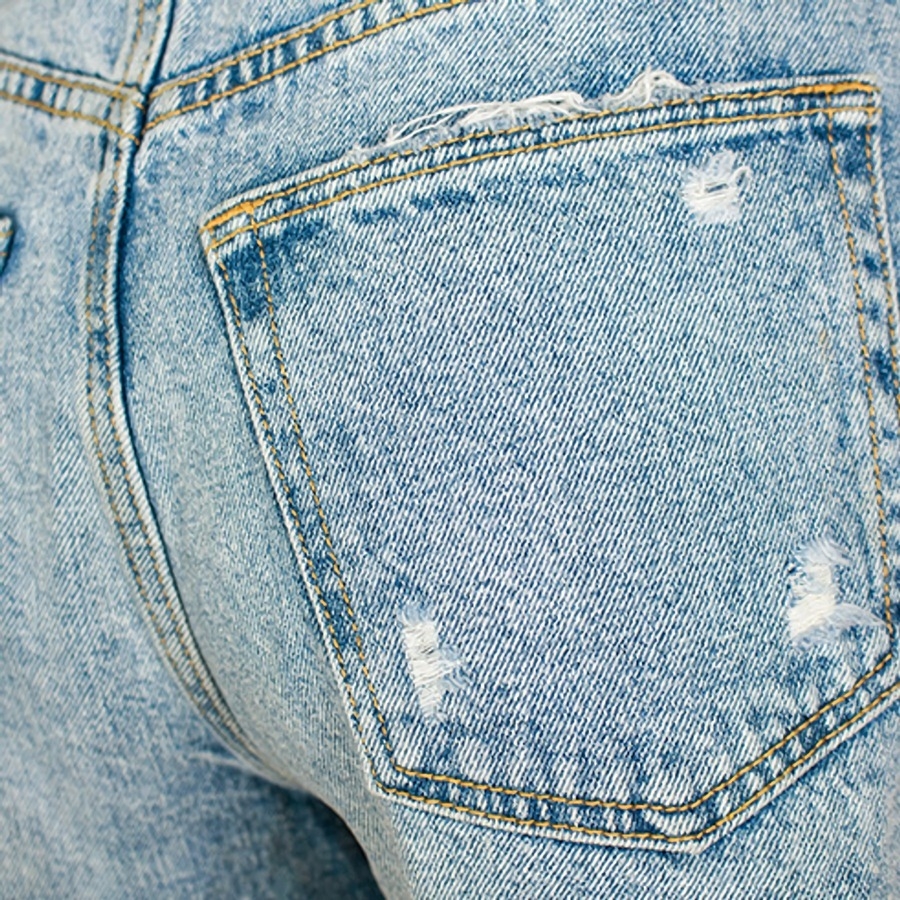 S-3Xl Plus Size Summer New Inelastic Rhinestone Tassel Pocket Zip-Up Button Stylish Denim Shorts