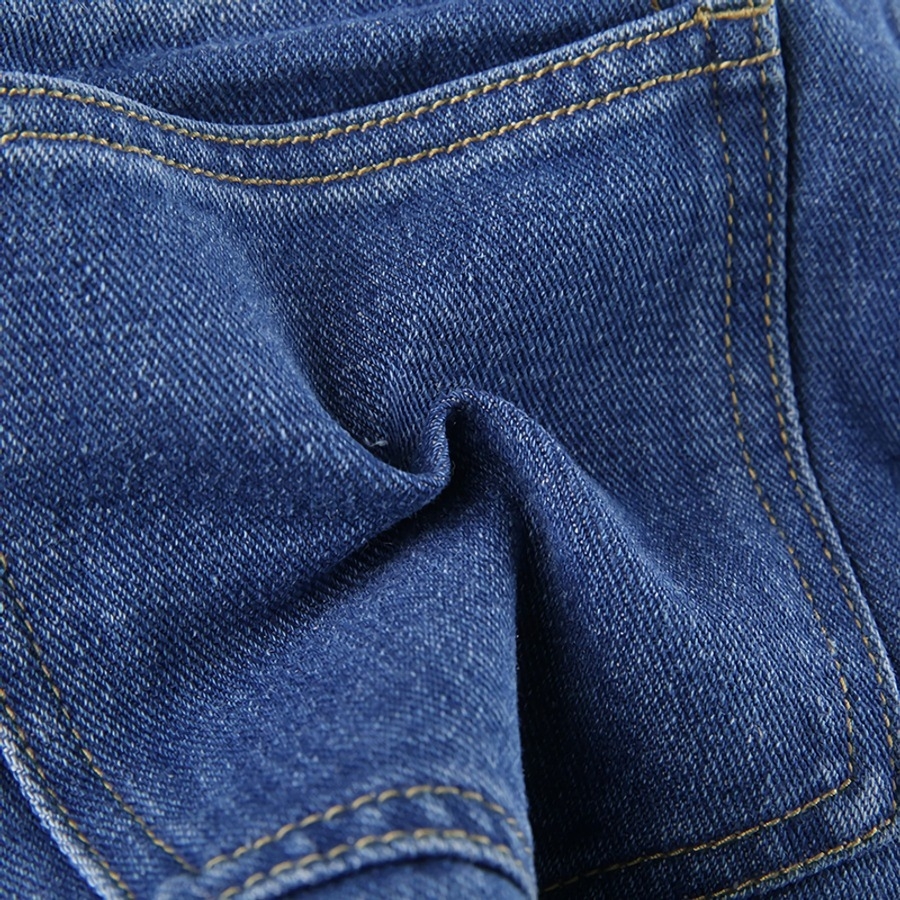 Summer New Stylish Inelastic Solid Color Metal-Chain Hole Pocket Zip-Up Button Slim Sexy Denim Shorts(With Metal-Chain Belt)